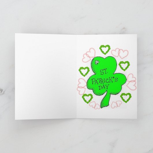 Carte de voeux Saint Patrick's Day (Intérieur)
