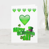 Carte de voeux Saint Patrick's Day (Devant)