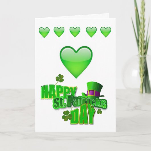 Carte de voeux Saint Patrick's Day (Devant)