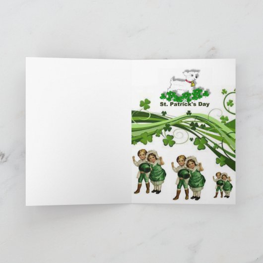 Carte de voeux Saint Patrick's Day (Intérieur)
