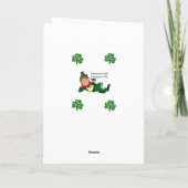 Carte de voeux Saint Patrick's Day (Dos)