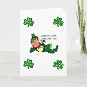 Carte de voeux Saint Patrick's Day