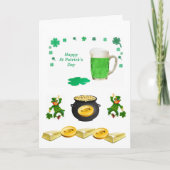 Carte de voeux Saint Patrick's Day (Devant)