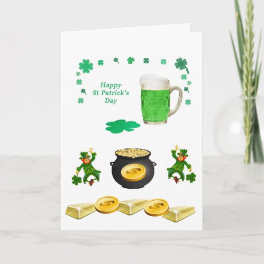 Carte de voeux Saint Patrick's Day (Devant)