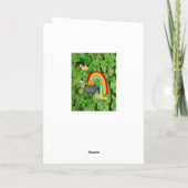 Carte de voeux Saint Patrick's Day (Dos)