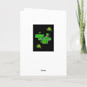 Carte de voeux Saint Patrick's Day (Dos)