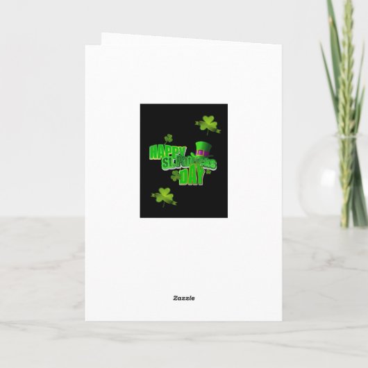 Carte de voeux Saint Patrick's Day (Dos)