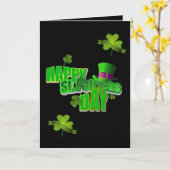 Carte de voeux Saint Patrick's Day (Fleur jaune)