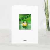 Carte de voeux Saint Patrick's Day (Dos)