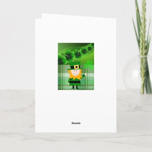Carte de voeux Saint Patrick's Day (Dos)