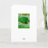 Carte de voeux Saint Patrick's Day (Dos)