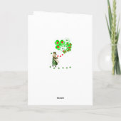 Carte de voeux Saint Patrick's Day (Dos)