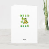 Carte de voeux Saint Patrick's Day (Dos)