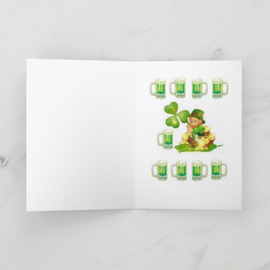 Carte de voeux Saint Patrick's Day (Intérieur)