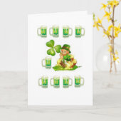 Carte de voeux Saint Patrick's Day (Fleur jaune)