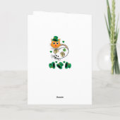 Carte de voeux Saint Patrick's Day (Dos)