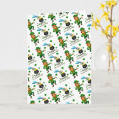 Carte de voeux Saint Patrick's Day (Fleur jaune)