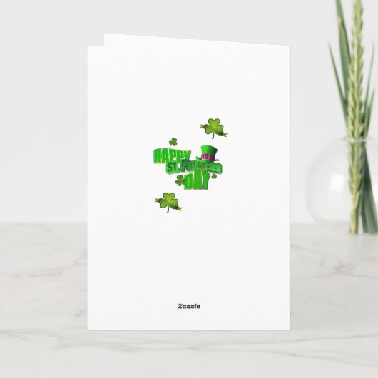 Carte de voeux Saint Patrick's Day (Dos)