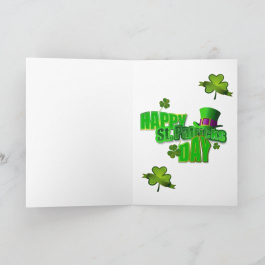 Carte de voeux Saint Patrick's Day (Intérieur)