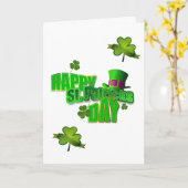 Carte de voeux Saint Patrick's Day (Fleur jaune)