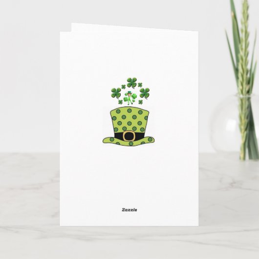 Carte de voeux Saint Patrick's Day (Dos)