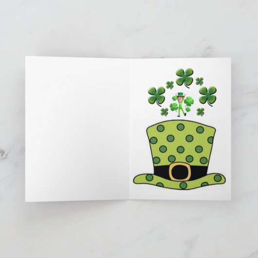 Carte de voeux Saint Patrick's Day (Intérieur)