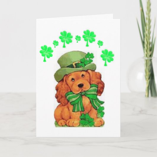 Carte de voeux Saint Patrick's Day (Devant)