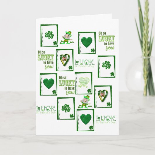 Carte de voeux Saint Patrick's Day (Devant)