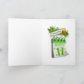 Carte de voeux Saint Patrick's Day (Intérieur)