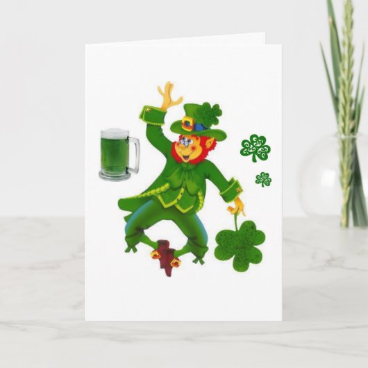 Carte de voeux Saint Patrick's Day (Devant)
