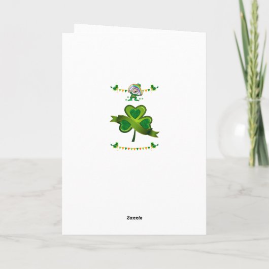 Carte de voeux Saint Patrick's Day (Dos)