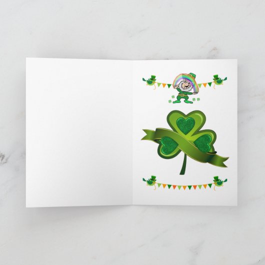 Carte de voeux Saint Patrick's Day (Intérieur)