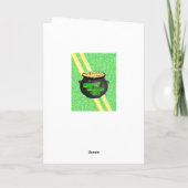 Carte de voeux Saint Patrick's Day (Dos)