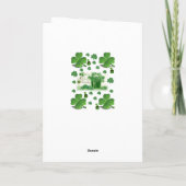 Carte de voeux Saint Patrick's Day (Dos)