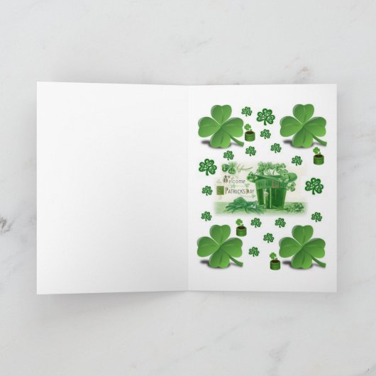 Carte de voeux Saint Patrick's Day (Intérieur)