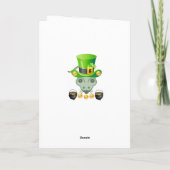 Carte de voeux Saint Patrick's Day (Dos)