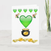 Carte de voeux Saint Patrick's Day (Devant)