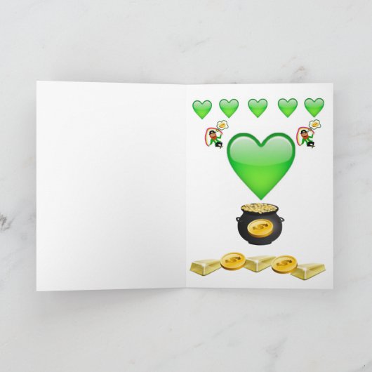 Carte de voeux Saint Patrick's Day (Intérieur)