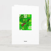 Carte de voeux Saint Patrick's Day (Dos)