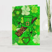 Carte de voeux Saint Patrick's Day (Devant)