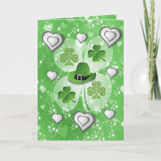 Carte de voeux Saint Patrick's Day (Devant)