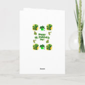 Carte de voeux Saint Patrick's Day (Dos)
