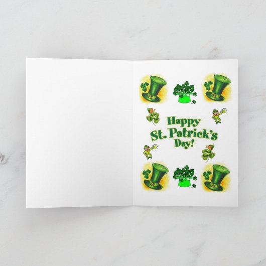 Carte de voeux Saint Patrick's Day (Intérieur)