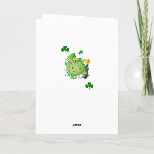 Carte de voeux Saint Patrick's Day (Dos)