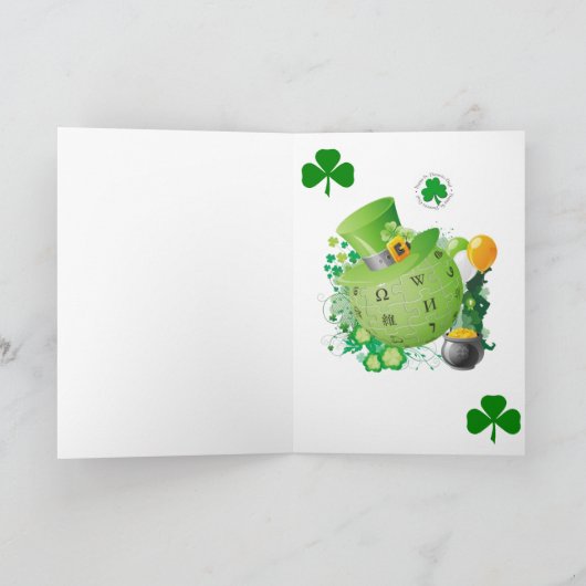 Carte de voeux Saint Patrick's Day (Intérieur)