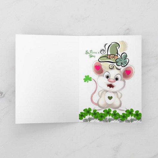 Carte de voeux Saint Patrick's Day (Intérieur)