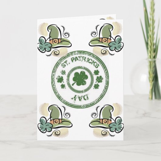 Carte de voeux Saint Patrick's Day (Devant)