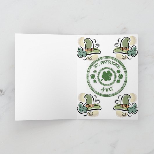 Carte de voeux Saint Patrick's Day (Intérieur)