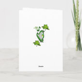 Carte de voeux Saint Patrick's Day (Dos)