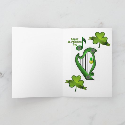 Carte de voeux Saint Patrick's Day (Intérieur)